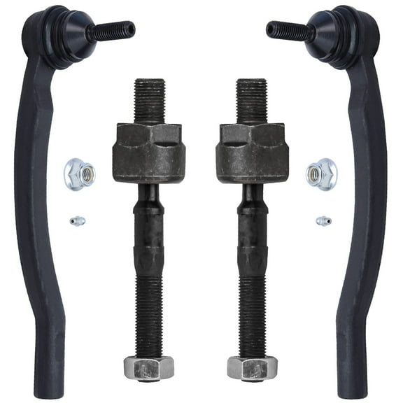 Detroit Axle - Front Inner and Outer Tie Rod Ends Replacement for 2003-2014 Volvo XC90 - [2003-2007 XC70] - 2001-2002 V70 X/C