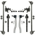 thumbnail image 1 of Detroit Axle - Front Inner and Outer Tie Rods Lower Ball Joints Sway Bar Links Replacement for 2016 2017 2018 2019 Honda Civic - 8pc Set, 1 of 6