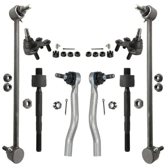 Detroit Axle - Front Inner and Outer Tie Rods Lower Ball Joints Sway Bar Links Replacement for 2016 2017 2018 2019 Honda Civic - 8pc Set