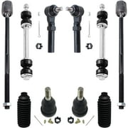 Detroit Axle - Front Inner and Outer Tie Rods w/Boots Ball Joints Sway Bar Links Replacement for 1994-2004 Ford Mustang