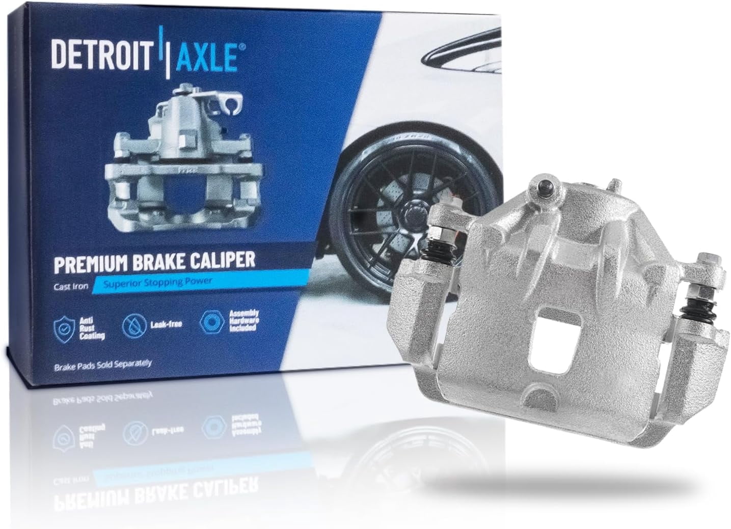 Detroit Axle - Front Left Brake Caliper for 07-10 Hyundai Elantra Kia Magentis, 06-10 Sonata Optima Disc Brake Caliper with Bracket Assembly 2006 2007 2008 2009 2010
