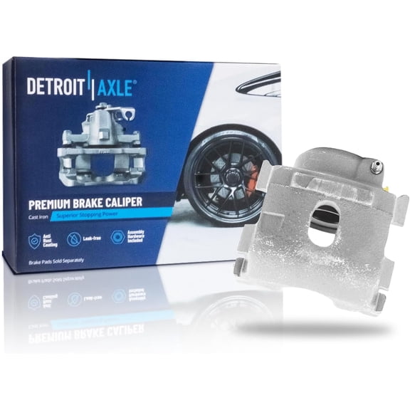 Detroit Axle - Front Left Brake Caliper for 1976 Dodge Dart Plymouth Duster Scamp Valiant 1980-1981 Gran Fury, Driver Side Disc Brake Caliper Replacement