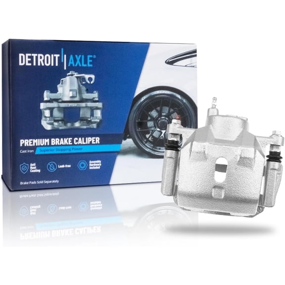 Detroit Axle - Front Left Brake Caliper for 2000-2005 Toyota MR2 Spyder Disc Brake Caliper w/Bracket 2001 2002 2003 2004 Replacement Driver Side Assembly