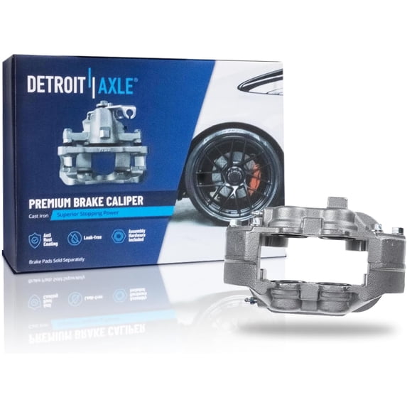 Detroit Axle - Front Left Brake Caliper for 2015-2020 Chevrolet Colorado GMC Canyon Disc Brake Caliper 2016 2017 2018 2019 Replacement Driver Side Brake Caliper Assembly