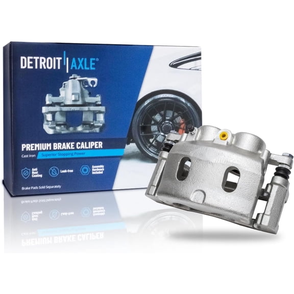 Detroit Axle - Front Left Brake Caliper for Chevrolet Avalanche Tahoe GMC Savana 2500 3500 Yukon Cadillac Escalade ESV EXT, Driver Side Disc Brake Caliper with Bracket Replacement