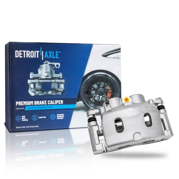 Detroit Axle - Front Left Brake Caliper for Chevy GMC Silverado Sierra Suburban Sierra 1500 Avalanche Tahoe Yukon Cadillac Escalade Disc Brake Caliper Driver Side Replacement