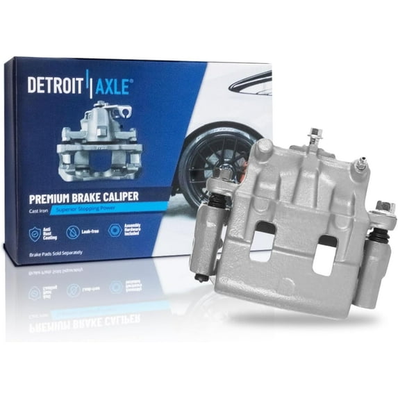 Detroit Axle - Front Left Brake Caliper w/ Bracket for 11-14 Ford Edge Lincoln MKX 07-15 Mazda CX-9
