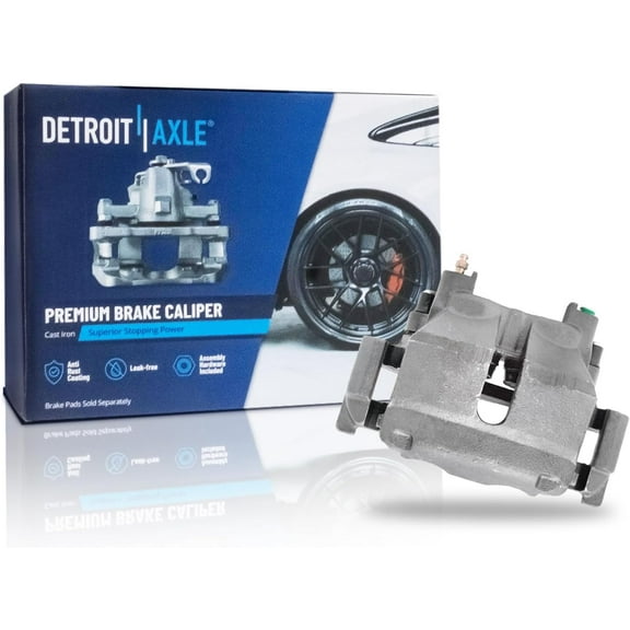 Detroit Axle - Front Left Brake Caliper for Jeep 1999-2002 Grand Cherokee, 2000 2001 Disc Brake Caliper with Bracket Assembly Replacement [ATE Caliper]