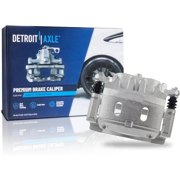Detroit Axle - Front Left Brake Caliper for 08-15 17-24 Nissan Titan 06-15 17-24 Armada 07-13 INFINITI QX56, 14-23 QX80, Brake Caliper with Bracket Assembly Disc Brake Caliper