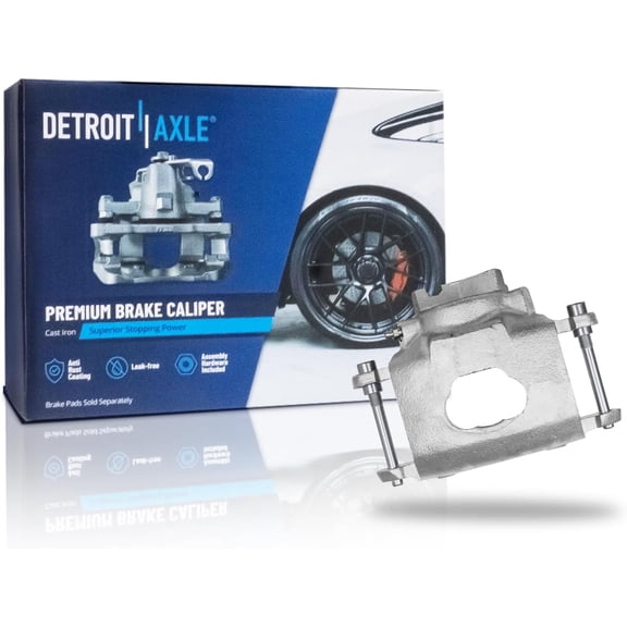 Detroit Axle - Front Left Brake Caliper for Oldsmobile Omega Chevrolet Camaro Nova Pontiac Firebird Ventura Buick Apollo, Driver Side Disc Brake Caliper Replacement