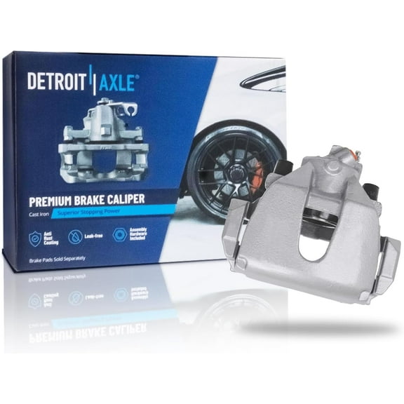 Detroit Axle - Front Left Brake Caliper for Ford 2017 C-Max 2013-2019 Escape, Driver Side Disc Brake Caliper with Bracket Replacement