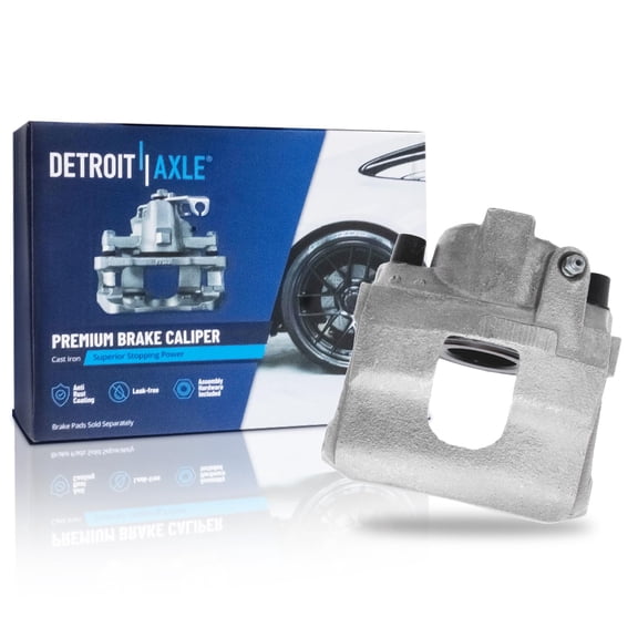 Detroit Axle - Front Left Brake Caliper for Ford Tempo EXP Escort Mercury LN7 Topaz Lynx, Driver Side Disc Brake Caliper Assembly Replacement