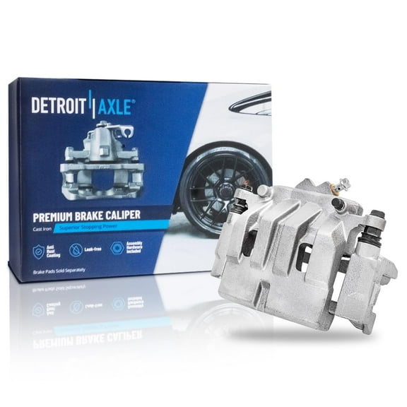 Detroit Axle - Front Left Brake Caliper w/Bracket Replacement for 2014-2022 Jeep Cherokee with Dual Piston Caliper