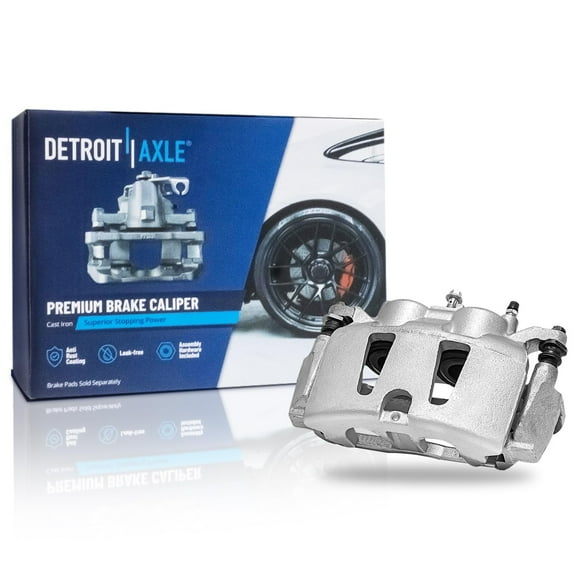 Detroit Axle - Front Left Brake Caliper w/Bracket Replacement for Town & Country Dodge Grand Caravan Ram C/V VW Routan