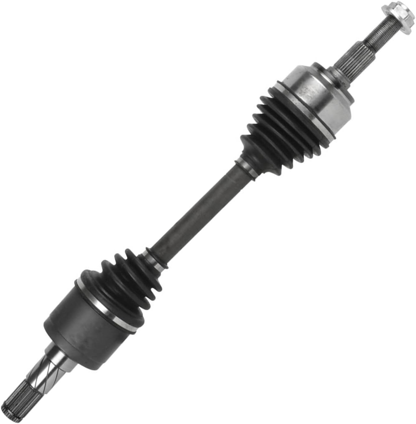 Detroit Axle - Front Left CV Axle for 2006-2010 Jeep Commander 2005-2010 Grand Cherokee, Driver Side CV Axle Shaft Assembly 2007 2008 2009 Replacement [Without Limited Slip Differential]