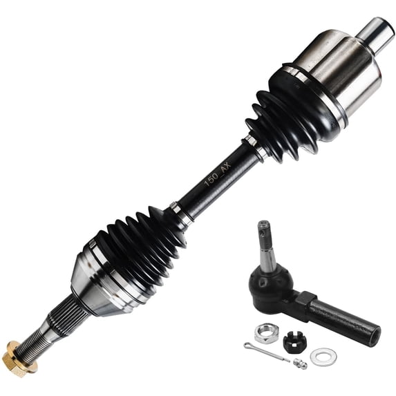 Detroit Axle - Front Left CV Axle Outer Tie Rod Replacement for Chevy Impala Monte Carlo Fits select: 2006-2011 CHEVROLET IMPALA