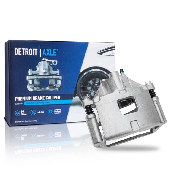 Detroit Axle - Front Left Brake Caliper for Chevrolet Impala Buick LeSabre Park Avenue Riviera Cadillac DeVille Seville Olds Aurora Intrigue Disc Brake Caliper w/Bracket Driver Side Replacement