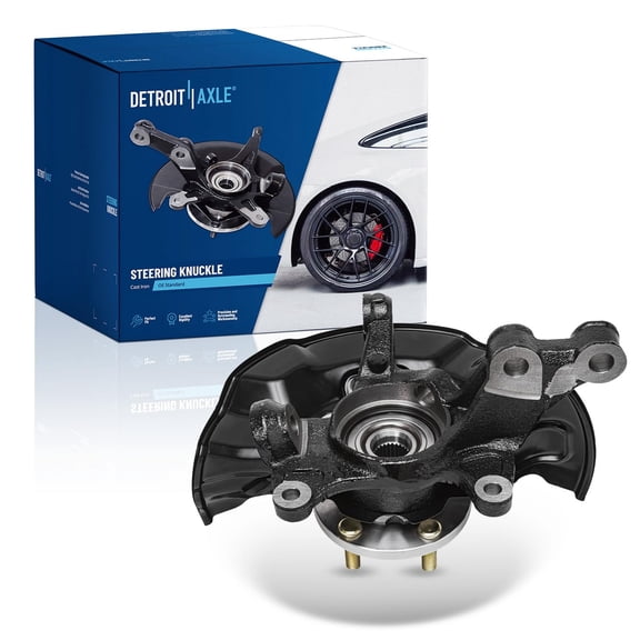 Detroit Axle - Front Left Steering Knuckle for 09-18 Toyota Corolla, 09-14 Matrix, 2009 2010 2011 2012 2013 2014 Steering Knuckle & Wheel Bearing Hub Assembly