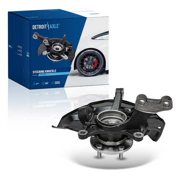 Detroit Axle - Front Left Steering Knuckle for Lexus RX330 RX350 RX400h Toyota Highlander, Driver Side Steering Knuckle & Wheel Hub Bearing Replacement