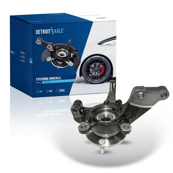 Detroit Axle - Front Left Steering Knuckle Wheel Bearing Hub for 2013-2019 Nissan Versa Note, Driver Side Steering Knuckle Wheel Bearing Hub Assembly 2014 2015 2016 2017 2018 Replacement