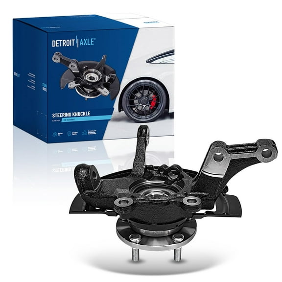 Detroit Axle - Front Left Steering Knuckle & Wheel Hub Bearing Replacement for 2002-2006 Nissan Altima 2004-2008 Maxima