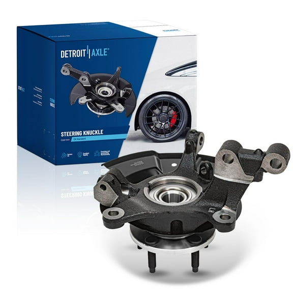 Detroit Axle - Front Left Steering Knuckle & Wheel Hub Bearing Replacement for 2011 2012 2013 2014 Ford Edge