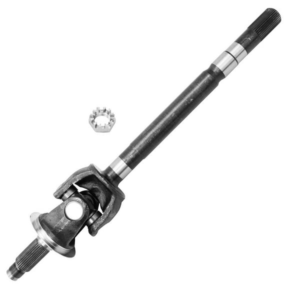 Detroit Axle - Front Left U-Joint Axle for 03-08 Dodge Ram 2500 3500, Driver Side Axle w/U-Joint 2003 2004 2005 2006 2007 2008 Replacement