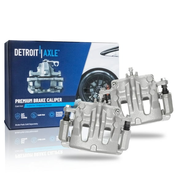 Detroit Axle - Front Left and Right Brake Calipers with Brackets Assembly Replacement for Kia Sedona Hyundai Entourage - 2pc Set