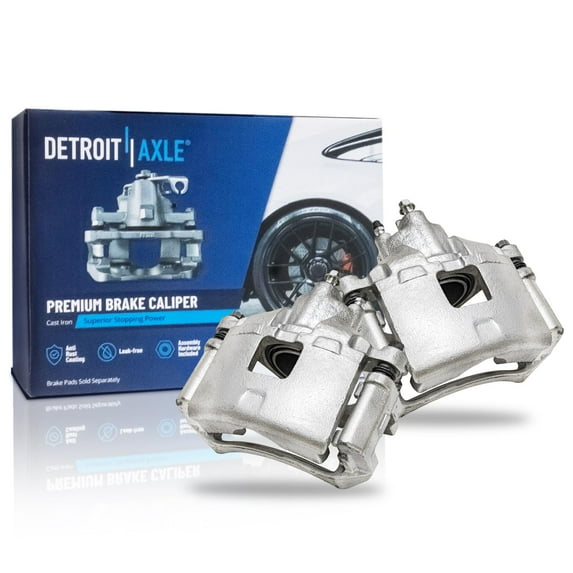 Detroit Axle - Front Left and Right Driver and Passenger Side Brake Calipers w/Bracket Replacement for 2004 Pontiac Grand Prix 3.8L