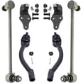 thumbnail image 1 of Detroit Axle - Front Lower Ball Joints + Outer Tie Rod Ends + Sway Bar End Links Replacement for 2014 2015-2019 Kia Soul EV - 6pc Set, 1 of 5