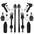 thumbnail image 1 of Detroit Axle - Front Lower Ball Joints Sway Bar Links Inner & Outer Tie Rods Boots Replacement for 2003-2010 Dodge Ram 2500 3500 2WD 8-Lug Wheel Models - 10pc Set, 1 of 7