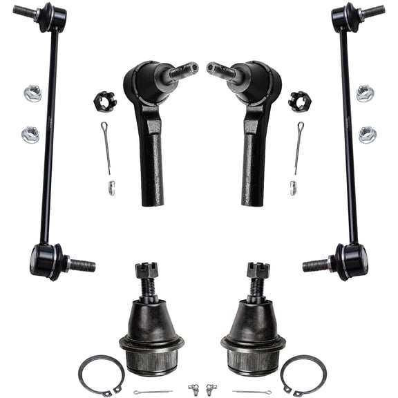 Detroit Axle - Front Lower Ball Joints Sway Bars Outer Tie Rods Replacement for Chrysler 200 Sebring Dodge Avenger Fits select: 2011-2013 CHRYSLER 200 TOURING, 2014 CHRYSLER 200 LX