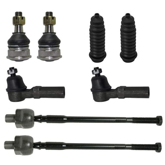 Detroit Axle - Front Lower Ball Joints Tie Rods Replacement for Nissan Sentra NX 200SX