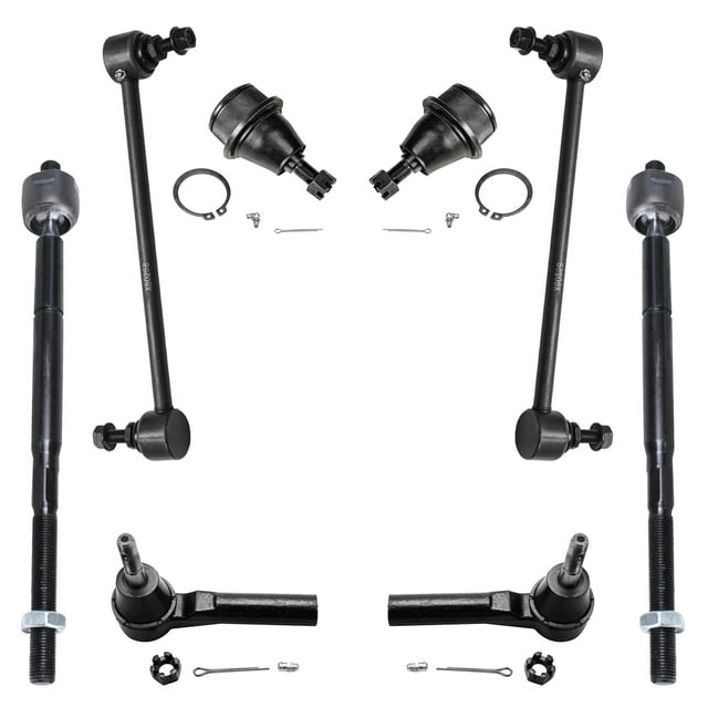 Detroit Axle Front Lower Ball Joints Tie Rods Sway Bar Links