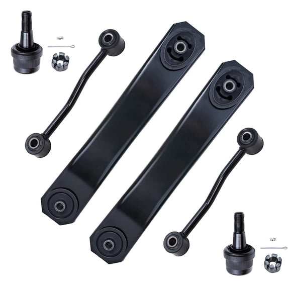 Detroit Axle - Front Lower Control Arm Ball Joint Sway Bar Link Replacement for 1999-2004 Jeep Grand Cherokee - 6pc Set