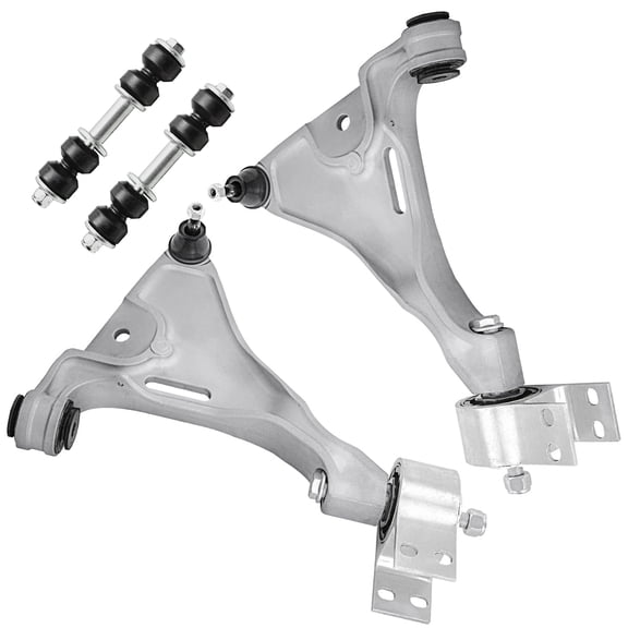 Detroit Axle - Front Lower Control Arm w/ Ball Joints + Sway Bars Replacement for 2006-2011 Buick LuCerne Cadillac DTS - 4pc Set