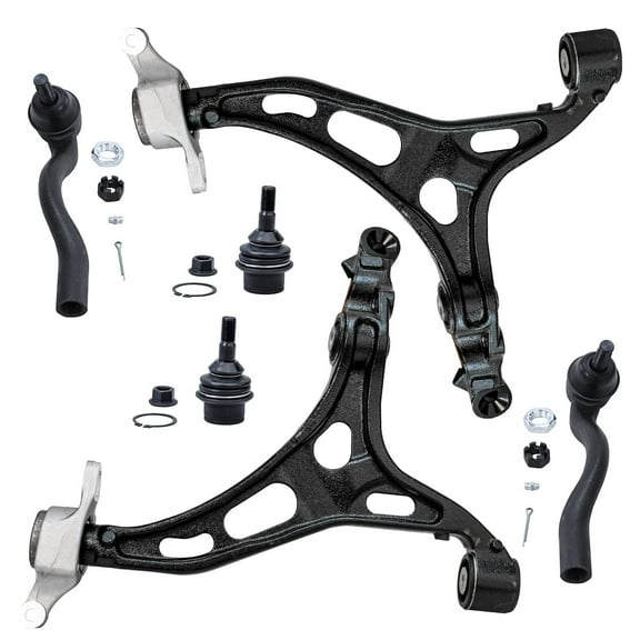 Detroit Axle - Front Lower Control Arms for 11-15 Jeep Grand Cherokee Dodge Durango 2012 2013 2014, 2 Lower Control Arms, 2 Lower Ball Joints, 2 Outer Tie Rods Replacement