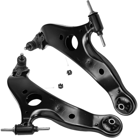 Detroit Axle - Front Lower Control Arms for 2004-2010 Toyota Sienna 2005 2006 2007 2008 2009 Complete Front Lower Control Arms with Ball Joints Replacement