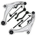 thumbnail image 1 of Detroit Axle - Front Lower Control Arms for 2007-2013 Nissan Altima 2008 2009 2010 2011 2012, 2 Lower Control Arms w/Ball Joints, 4 Inner Outer Tie Rods, 2 Sway Bars Replacement, 1 of 8