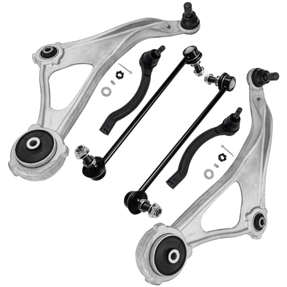 Detroit Axle - Front Lower Control Arms Kit for 2016-2023 Nissan Maxima, 2015-2018 Nissan Altima, 2 Lower Control Arms w/Ball Joints 2 Outer Tie Rods 2 Sway Bar Links Replacement