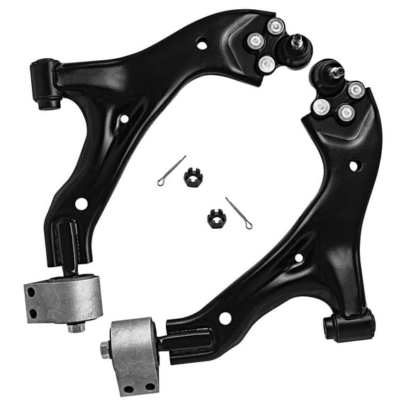 Detroit Axle - Front Lower Control Arms and Ball Joints for 2005-2009 Chevrolet Equinox Pontiac Torrent, 2002-2007 Saturn Vue, 2pc Control Arms w/Ball Joints Pair Assembly Replacement