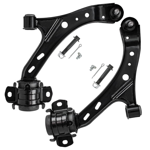 Detroit Axle - Front Lower Control Arms and Ball Joints for 2005-2010 Ford Mustang 2005 2006 2007 2008 2009 2010, 2pc Set Lower Control Arms & Ball Joints Pair Assembly Replacement