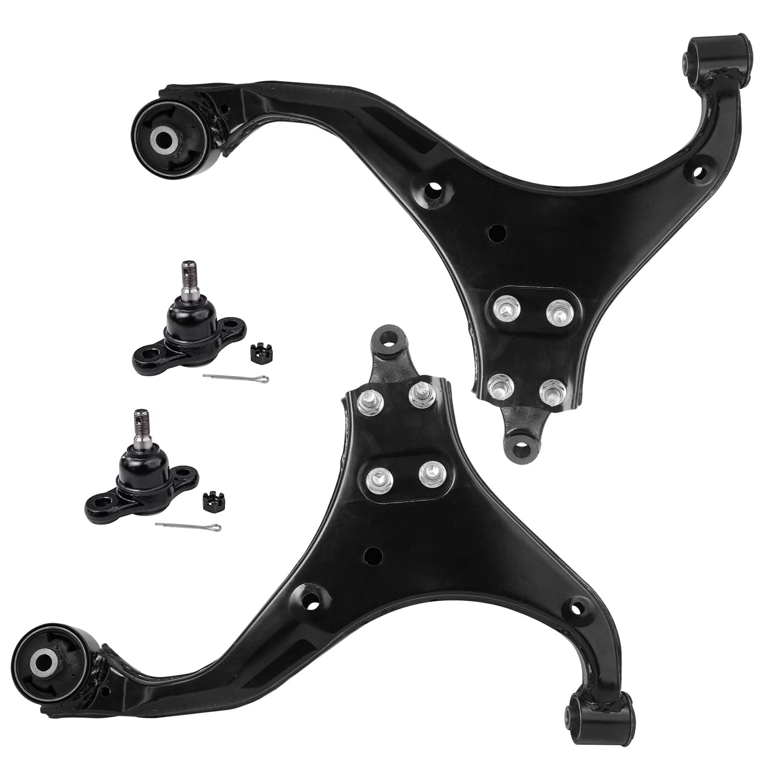 Detroit Axle Front Lower Control Arms + Lower Ball Joints Replacement for Hyundai Tucson Kia