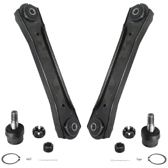Detroit Axle - Front Lower Control Arms w/ Ball Joints for Jeep 1990-2001 Cherokee 1990-1992 Comanche 1990 Wagoneer