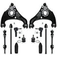 thumbnail image 1 of Detroit Axle - Front Lower Control Arms Ball Joints Sway Bar Links Inner Outer Tie Rods Boots Replacement for 2006-2012 Dodge Ram 1500 RWD - 12pc Set, 1 of 8