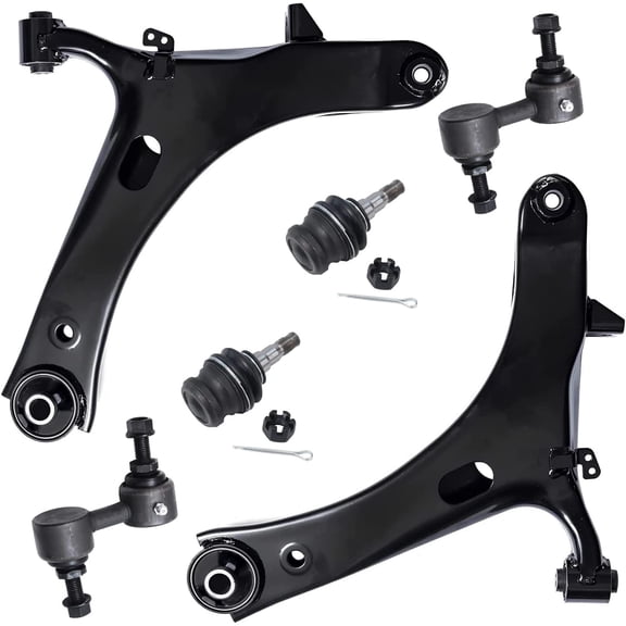 Detroit Axle - Front Lower Control Arms Ball Joints Sway Bar Links Replacement for 2005 2006 2007 2008 2009 Subaru Outback Legacy - 6pc Set