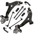 thumbnail image 1 of Detroit Axle - Front Lower Control Arms Ball Joints Sway Bars Tie Rods Boots Replacement for 2015-2018 Ford Focus Transit Connect - 10pc Set, 1 of 7