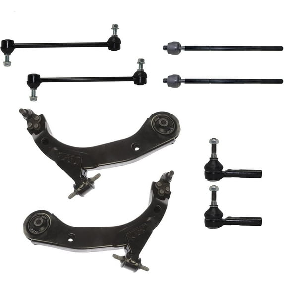 Detroit Axle - Front Lower Control Arms & Ball Joints Tie Rods Sway Bar Links Replacement for Chevy Cobalt HHR Pontiac G5 ION Pursuit Fits select: 2009 CHEVROLET COBALT, 2010 CHEVROLET COBALT 1LT