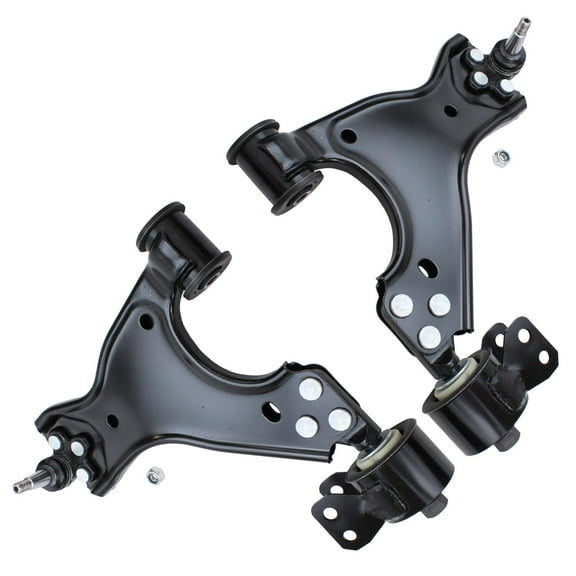 Detroit Axle - Front Lower Control Arms for Chevy Traverse Buick Enclave GMC Acadia Limited Saturn Outlook, 2 Control Arms & Ball Joints Pair Assembly Replacement