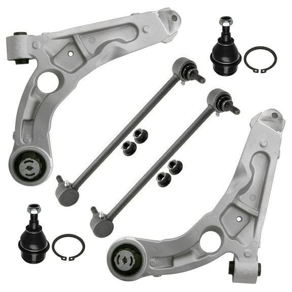 Detroit Axle - Front Lower Control Arms for FWD 2014-2018 Jeep Cherokee 2015 2016 2017, 2 Lower Control Arms, 2 Lower Ball Joints, 2 Sway Bar Links Replacement